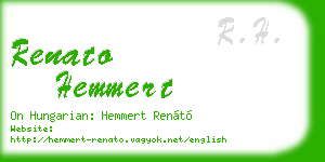 renato hemmert business card